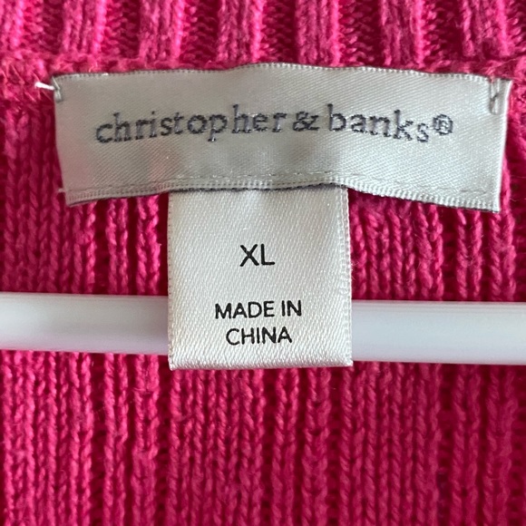 Christopher & Banks Sweater Top, Size XL - Picture 2 of 5